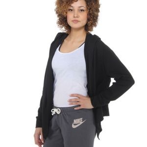 Nike Sri Fit Twist Styled Open Crop Cardigan Hood